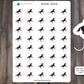 Horse Icon Stickers | Equestrian Sticker Sheet, Kiss Cut, Matte Finish