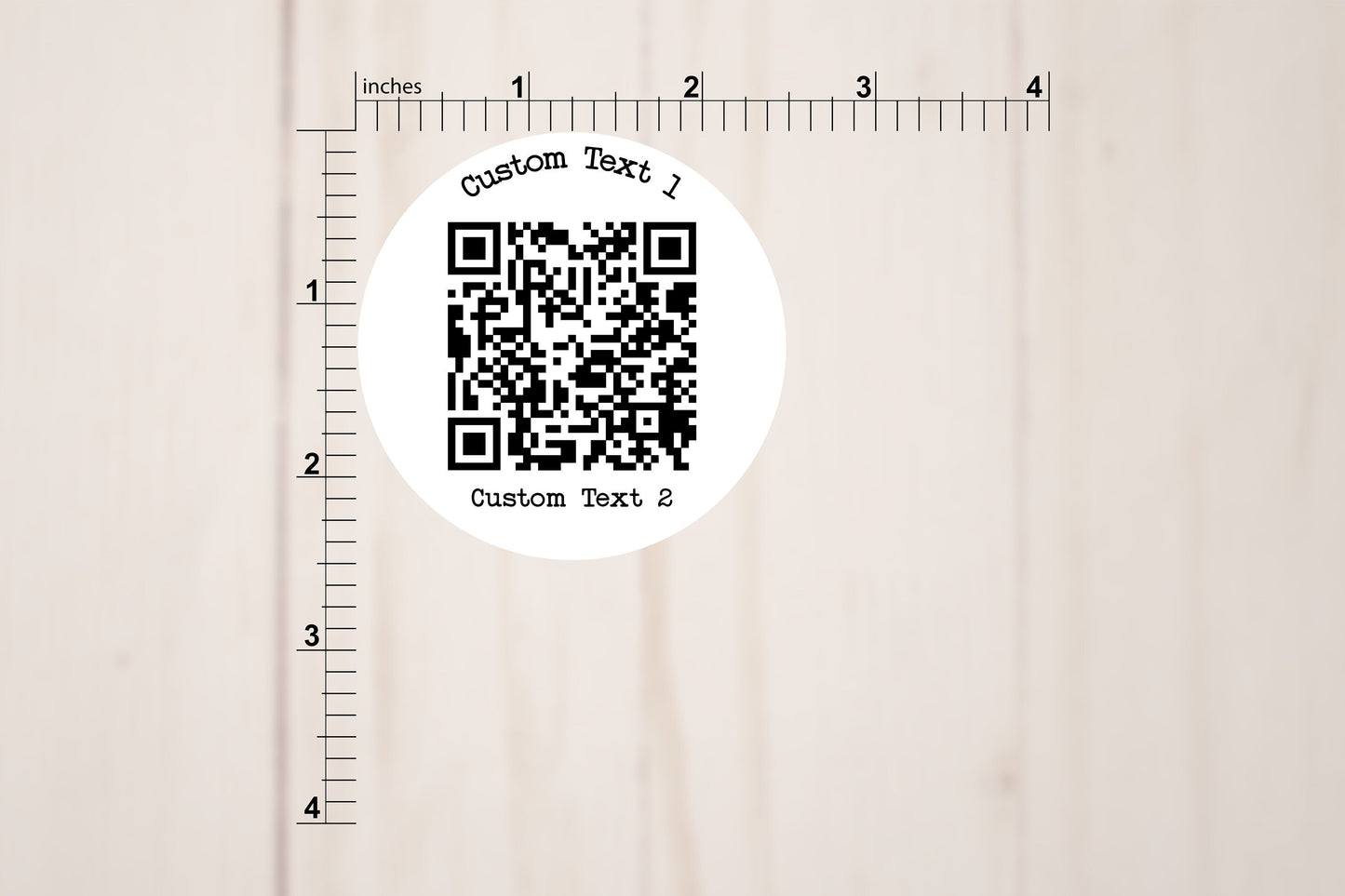 QR Code Custom Stickers | 2.5" Round Labels | Personalized Round QR Code Stickers | Custom Labels On A Roll