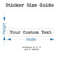 Personalized Halloween Themed Text Sticker