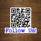 Custom Text and QR Code Vinyl Sticker