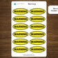 Warning Sticker Sheet