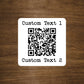 Custom QR Code Square Stickers | 2" x 2"  Square Labels | Personalized QR Code Stickers | Custom Labels On A Roll