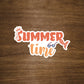 Summer Time Sticker | Die Cut, Glossy, Vinyl | 3" Sticker