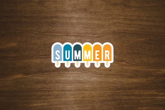 Summer Ice Pops Sticker | Die Cut, Glossy, Vinyl | 3" Sticker