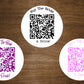 Buy The Bride A Drink QR Code Custom Stickers | 2" Round Labels | Personalized Round QR Code Stickers | Custom Labels On A Roll