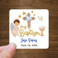 Custom Baptism/Bautizo Stickers | 2" x 2"  Square Labels | Personalized Baptism Stickers | Custom Labels On A Roll | English and Spanish