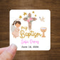 Custom Baptism/Bautizo Stickers | 2" x 2"  Square Labels | Personalized Baptism Stickers | Custom Labels On A Roll | English and Spanish