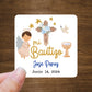 Custom Baptism/Bautizo Stickers | 2" x 2"  Square Labels | Personalized Baptism Stickers | Custom Labels On A Roll | English and Spanish