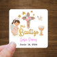 Custom Baptism/Bautizo Stickers | 2" x 2"  Square Labels | Personalized Baptism Stickers | Custom Labels On A Roll | English and Spanish