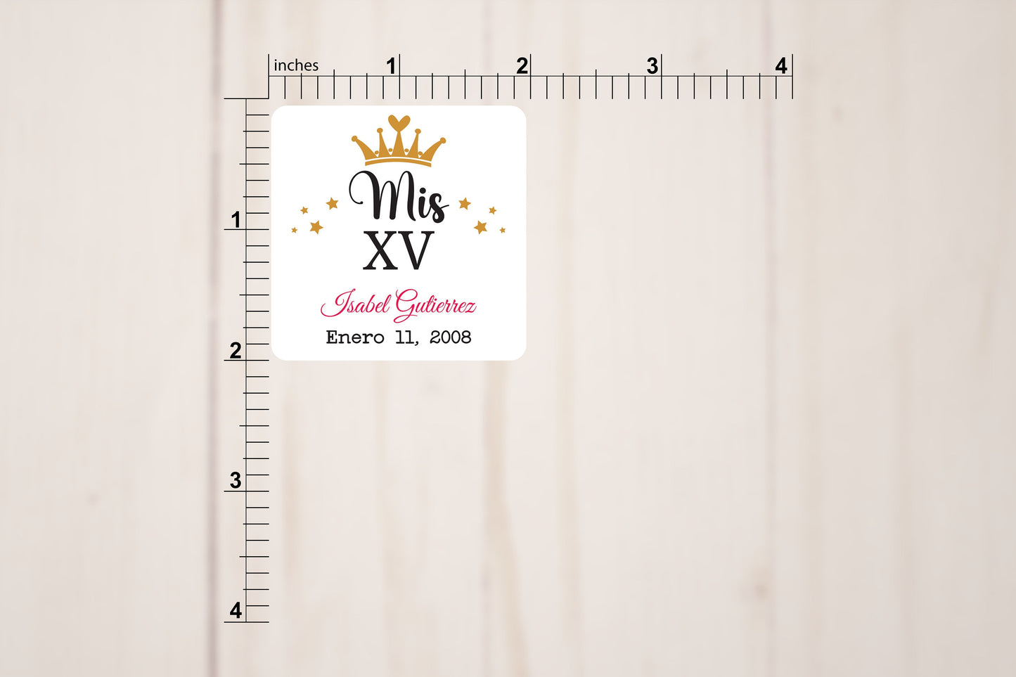 Custom Mis Quince XV Stickers
