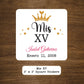 Custom Mis Quince XV Stickers
