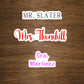 Custom Teacher Name Sticker