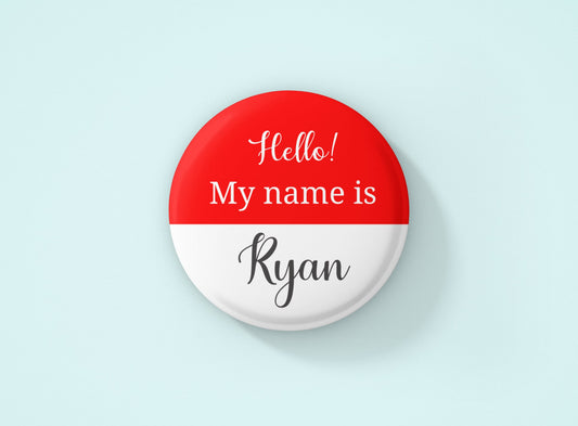 Custom Name Pinback Button