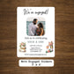 We're Engaged Stickers  3" x 4"