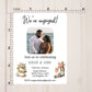 We're Engaged Stickers  3" x 4"