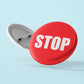 Stop Pinback Button