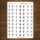 Gymnastics Icon Sticker Sheet