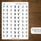 Gymnastics Icon Sticker Sheet
