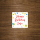 Custom Birthday Message Stickers | Add your own special message | Can be used for party favors, invitations, or more | 2" x 2" Glossy Labels
