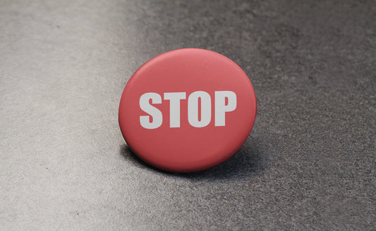 Stop Pinback Button